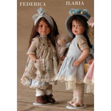 Porzellanpuppen, künstlerpuppen Ilaria und Federica