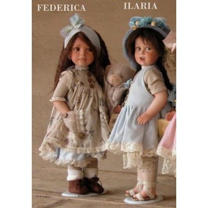 Porzellanpuppen, künstlerpuppen Ilaria und Federica