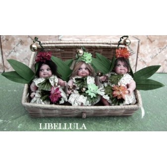 Elfe Fee Libellen, Porzellanpuppe