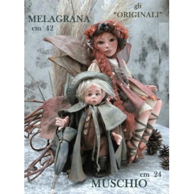 Elfe Fee Granatapfel, Porzellanpuppe