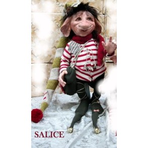 Gnom Weiden Porzellanpuppe