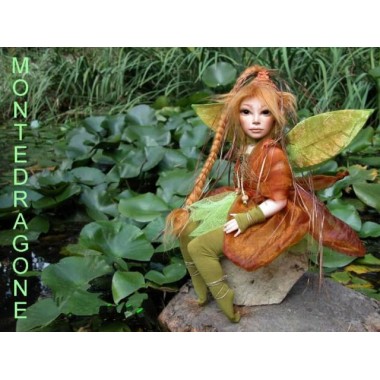 Elfe Fee Tagetes, Porzellanpuppe