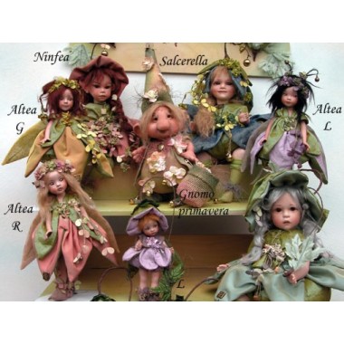 Elfe Fee Seerosen, Porzellanpuppe