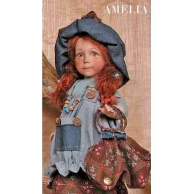 Porzellanpuppe, künstlerpuppen, Amelia