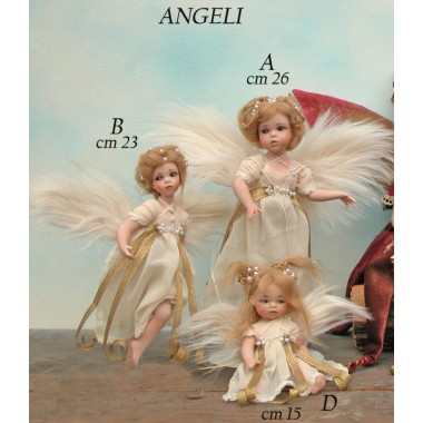 Engel A, Elfe Fee aus Porzellan