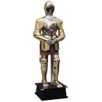 Rüstung von Karl V.-Gold-Finish-Marto