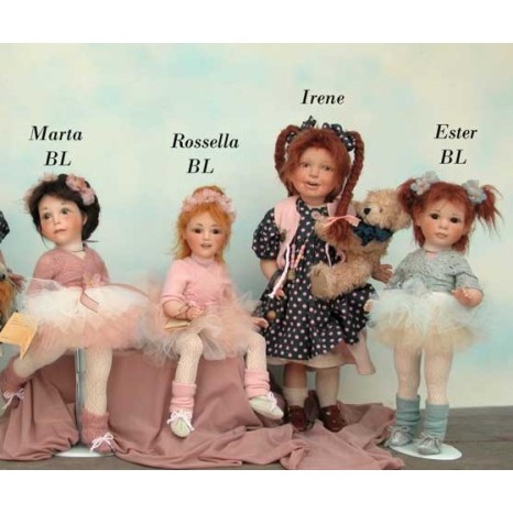 Porzellanpuppen, künstlerpuppen Marta, Rossella, Ester