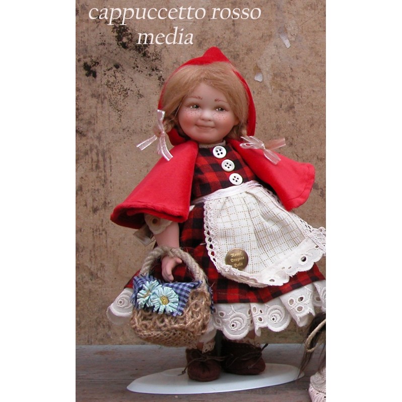 Porzellanpuppe Rotkäppchen