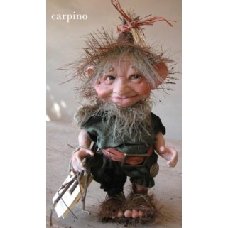 Porzellanpuppe - Elfe Kobold Hainbuche