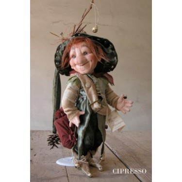 Porzellanpuppe - Elfe Kobold Zypresse