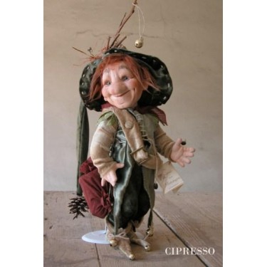 Porzellanpuppe - Elfe Kobold Zypresse