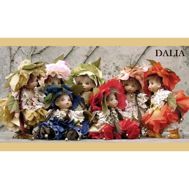 Elfe Fee Dahlia Rose, Porzellanpuppe