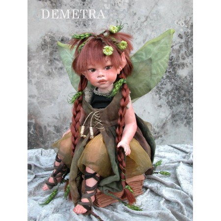 Elfe Fee Demetra, Porzellanpuppe
