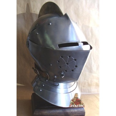 Visier Helm für Ritter - Armet, Visierhelm