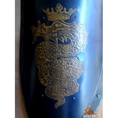 Mittelalte Schild - Schild Schlange Visconti