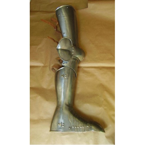 Schutz der Beine des fünfzehnten Jahrhunderts italienischen