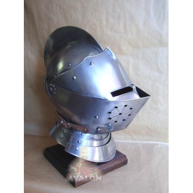 Visier Helm für Ritter - Armet, Visierhelm