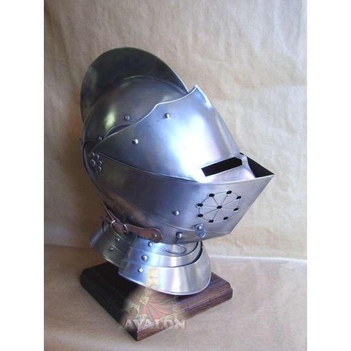 Visier Helm für Ritter - Armet, Visierhelm