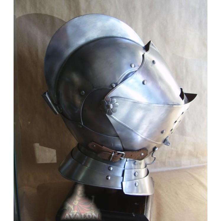 Visier Helm für Ritter - Armet, Visierhelm