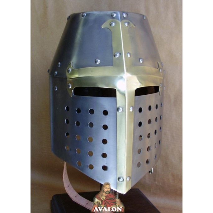 Topfhelm - Templer Kreuzritter Helm