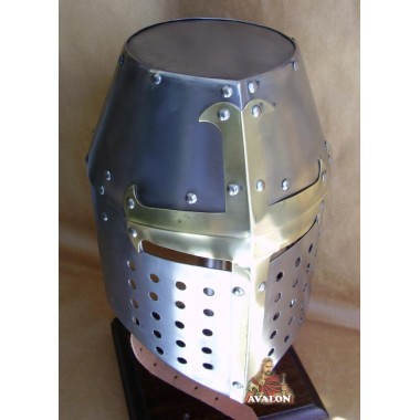 Topfhelm - Templer Kreuzritter Helm