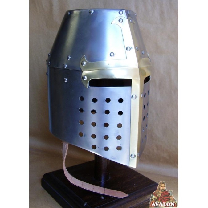 Topfhelm - Templer Kreuzritter Helm