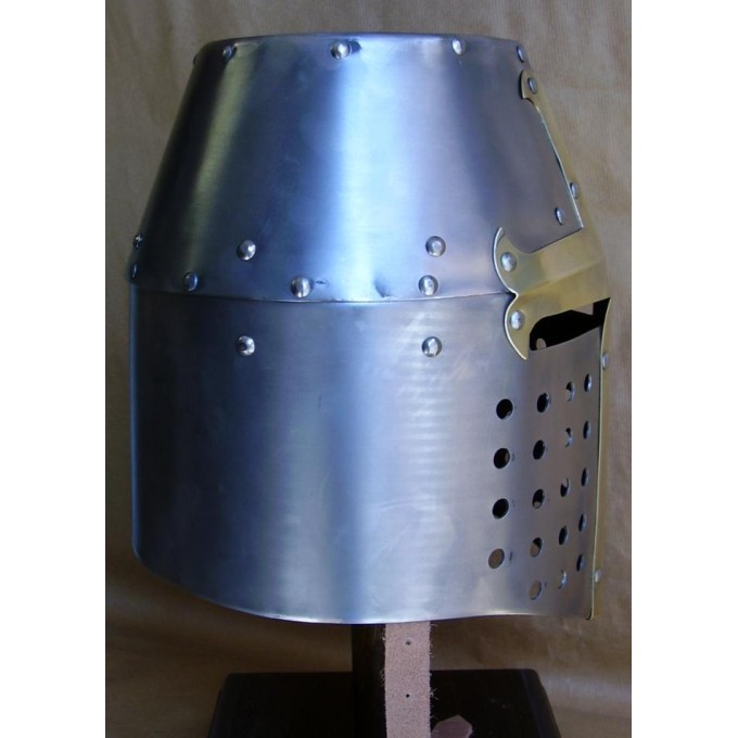 Topfhelm - Templer Kreuzritter Helm