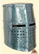 Topfhelm - Templerhelm - Kreuzritter Helm