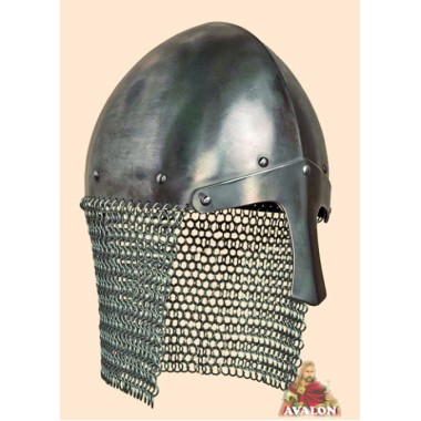 Norman Helm Nasalhelm mit Helmbrünne