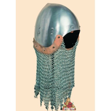 Beckenhaube mit Helmbrünne