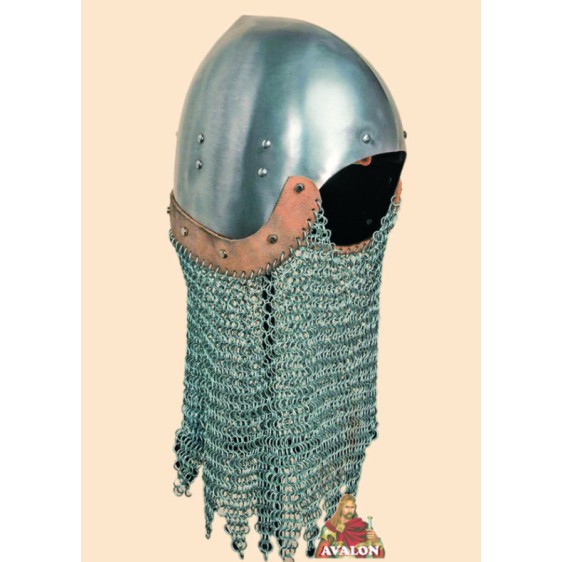 Beckenhaube mit Helmbrünne