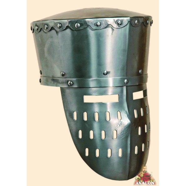 Kreuzfahrer Topfhelm - Schaukampfhelme