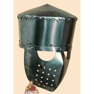 Kreuzritter Helm - Topfhelm Kampf - Schaukampfhelm