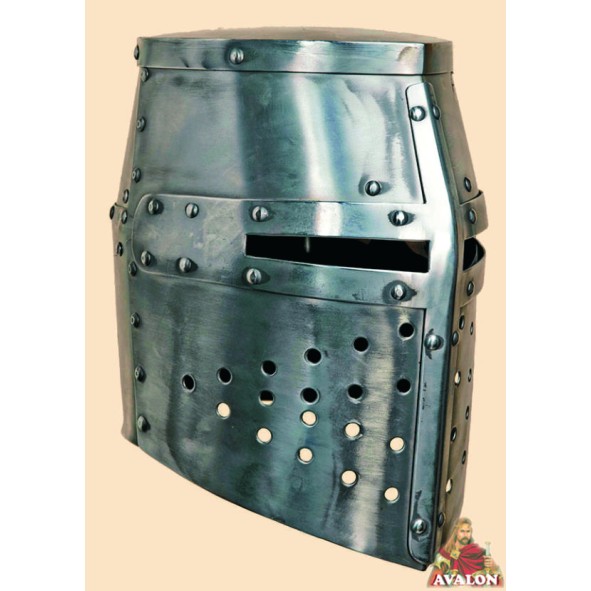 Topfhelm - Templerhelm - Kreuzritter Helm
