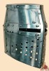 Topfhelm - Templerhelm - Kreuzritter Helm
