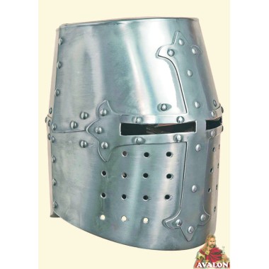 Templerhelm - Kreuzritter Helm - Schaukampfhelm