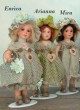 Porzellanpuppen, künstlerpuppen Arianna, Enrica, Mira
