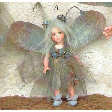 Elfe Fee Falter - Porzellanpuppe