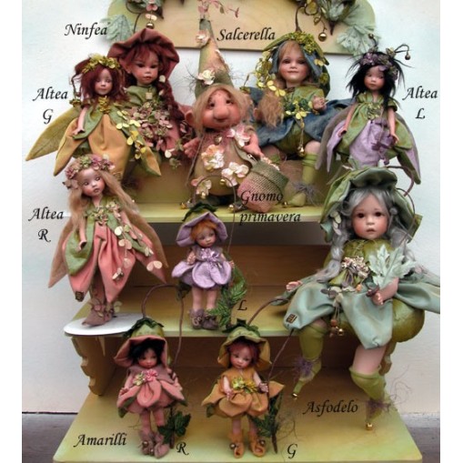 Gnom Frühling, Porzellanpuppe