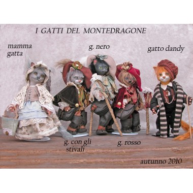 Porzellanpuppe der gestiefelte Kater