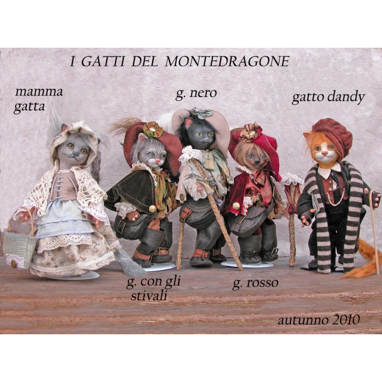 Porzellanpuppe der gestiefelte Kater