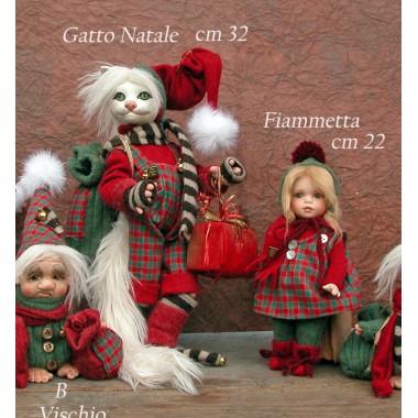 Weihnachten katze, Porzellanpuppe