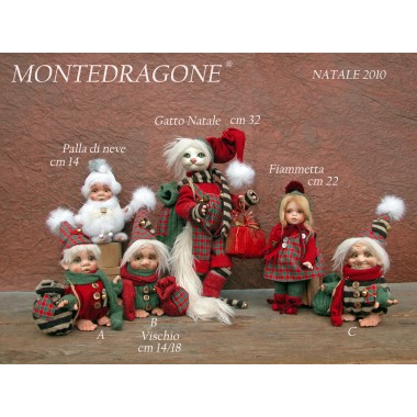 Elfen Misteln Schneeball, Porzellanpuppe