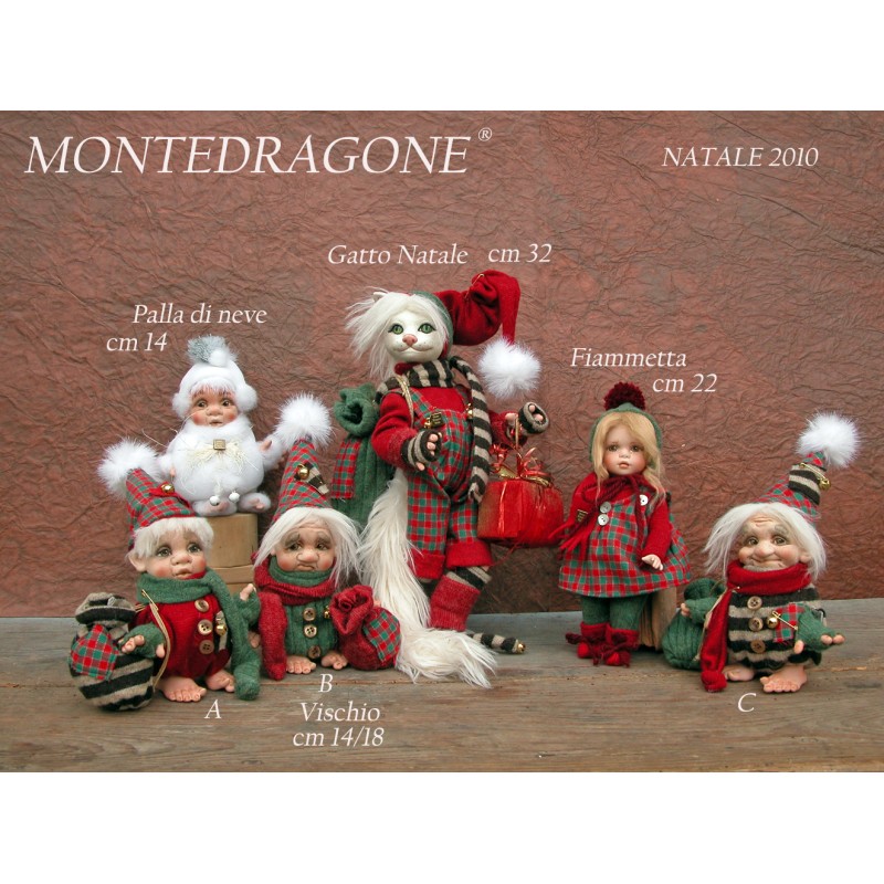 Elfen Misteln Schneeball, Porzellanpuppe