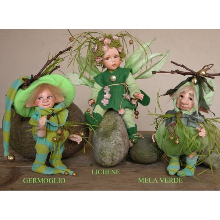 Elfe Kobold Linden, Porzellanpuppe 