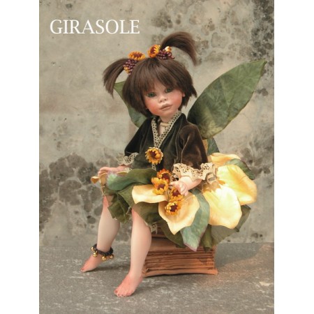 Elfe Fee Sonnenblume, Porzellanpuppe