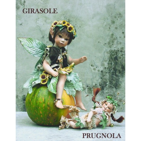 Elfe Fee Sonnenblume, Porzellanpuppe