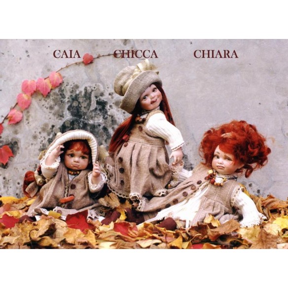 Porzellanpuppen, künstlerpuppen Caia, Chicca, Chiara