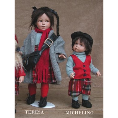 Porzellanpuppen, künstlerpuppen Michelino