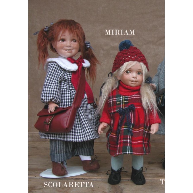 Porzellanpuppen, künstlerpuppen Schulmädchen